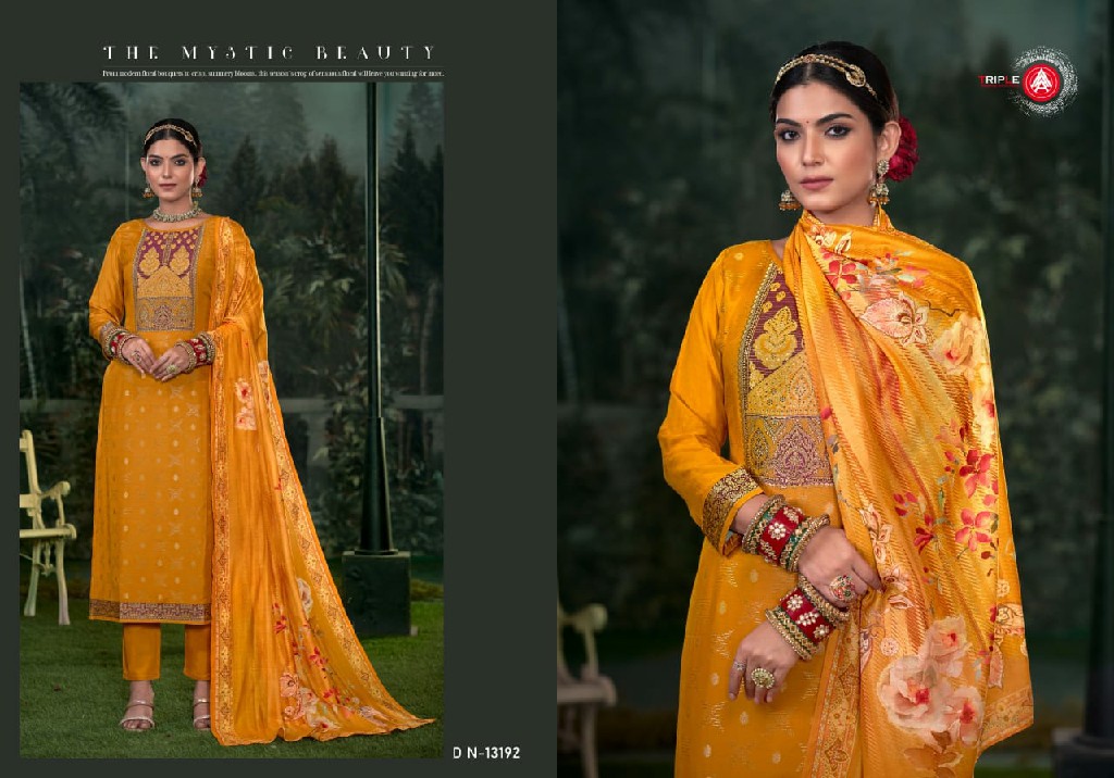 Triple AAA Raag Wholesale Viscose Muslin With Minakari Weaving Dress Material