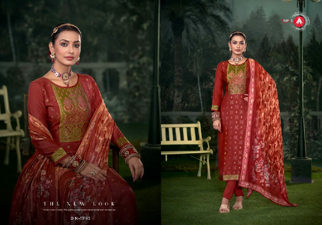 Triple AAA Raag Wholesale Viscose Muslin With Minakari Weaving Dress Material