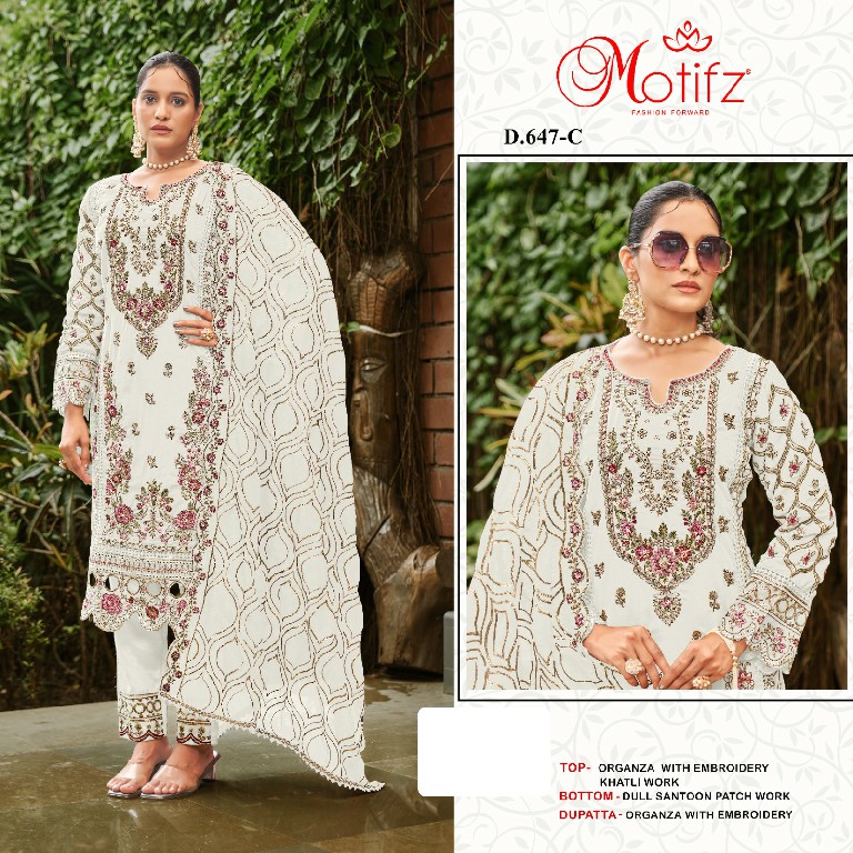 Motifz D.no 647 Wholesale Indian Pakistani Salwar Suits