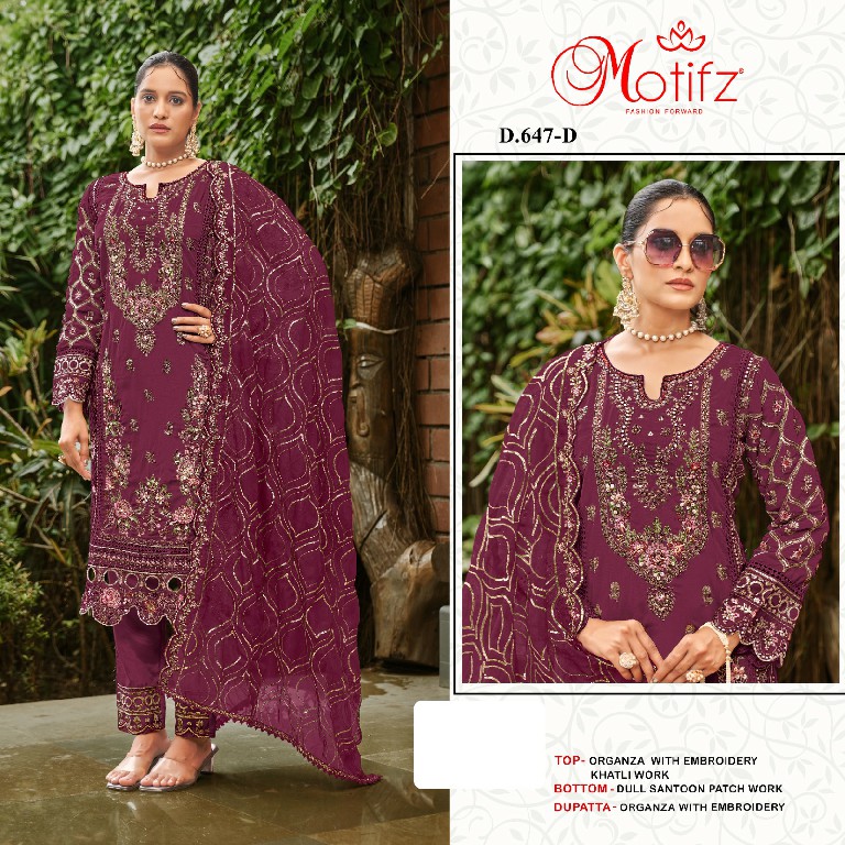 Motifz D.no 647 Wholesale Indian Pakistani Salwar Suits