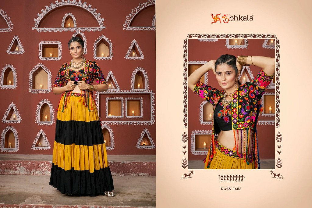 Shubhkala Raas Vol-17 Wholesale Festival Wear Stitched Navratri Collection Jacket Style Chaniya Choli Collection