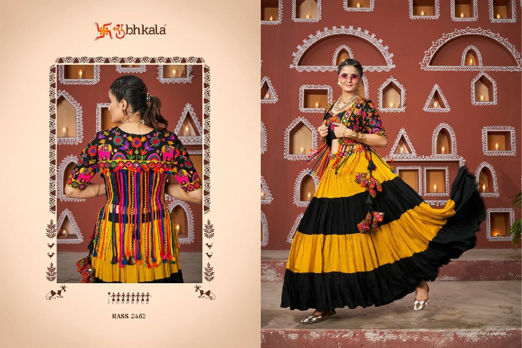 Shubhkala Raas Vol-17 Wholesale Festival Wear Stitched Navratri Collection Jacket Style Chaniya Choli Collection