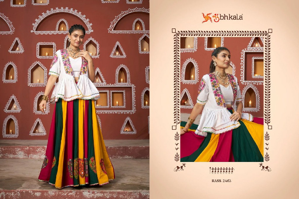 Shubhkala Raas Vol-17 Wholesale Festival Wear Stitched Navratri Collection Jacket Style Chaniya Choli Collection