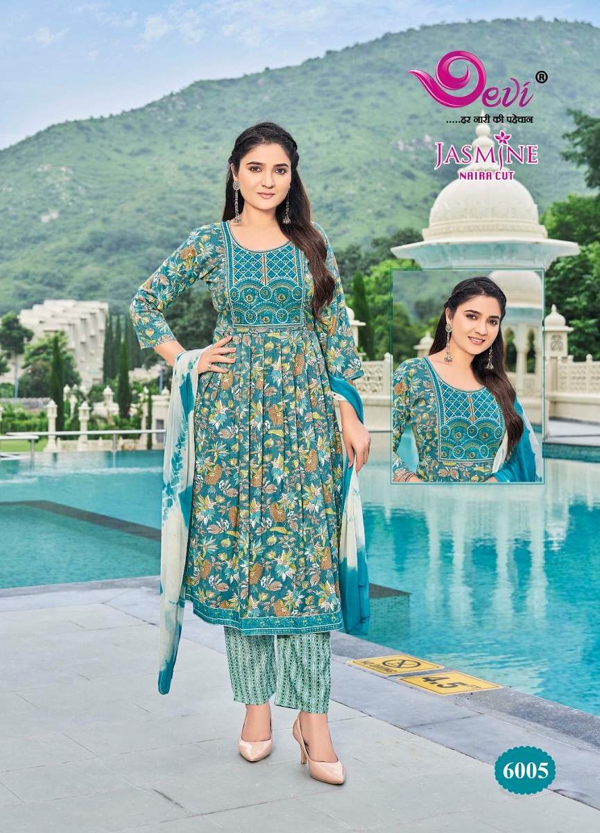 Devi Jasmine Vol-6 Wholesale Naira Cut Exclusive Ready Made Stitch Dresses