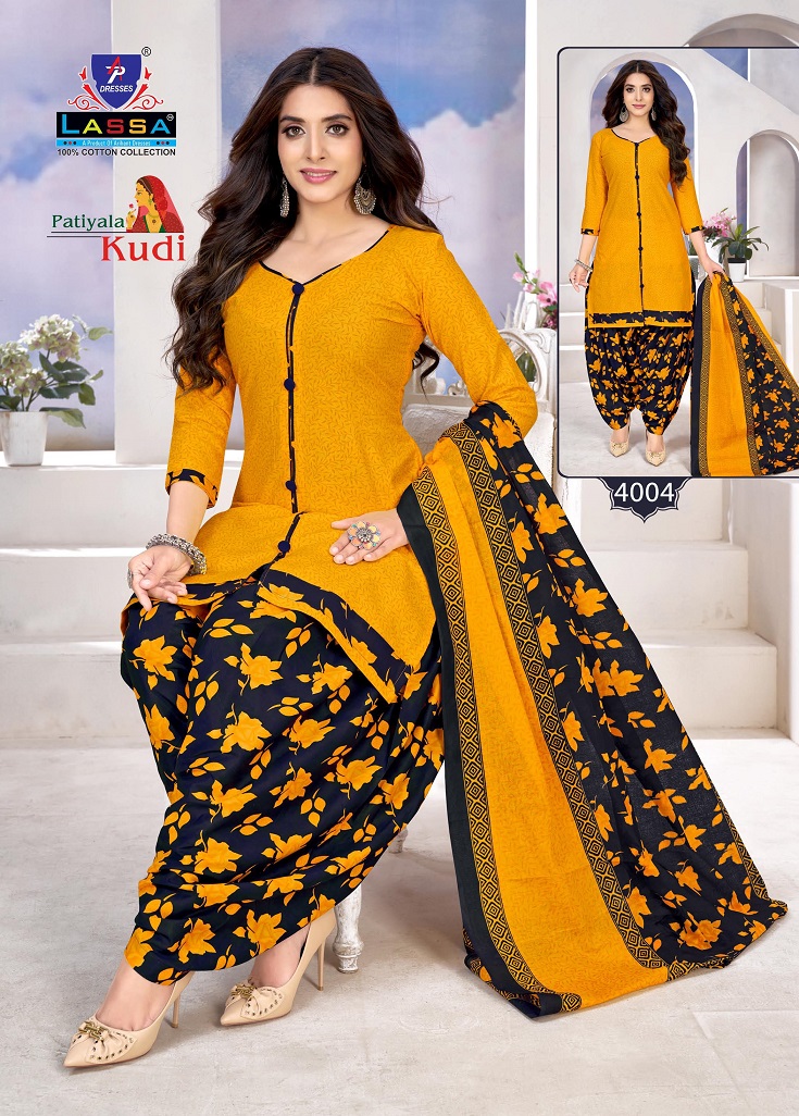 Arihant Lassa Patiyala Kudi Vol-4 Wholesale Pure Cotton Patiyala Dress