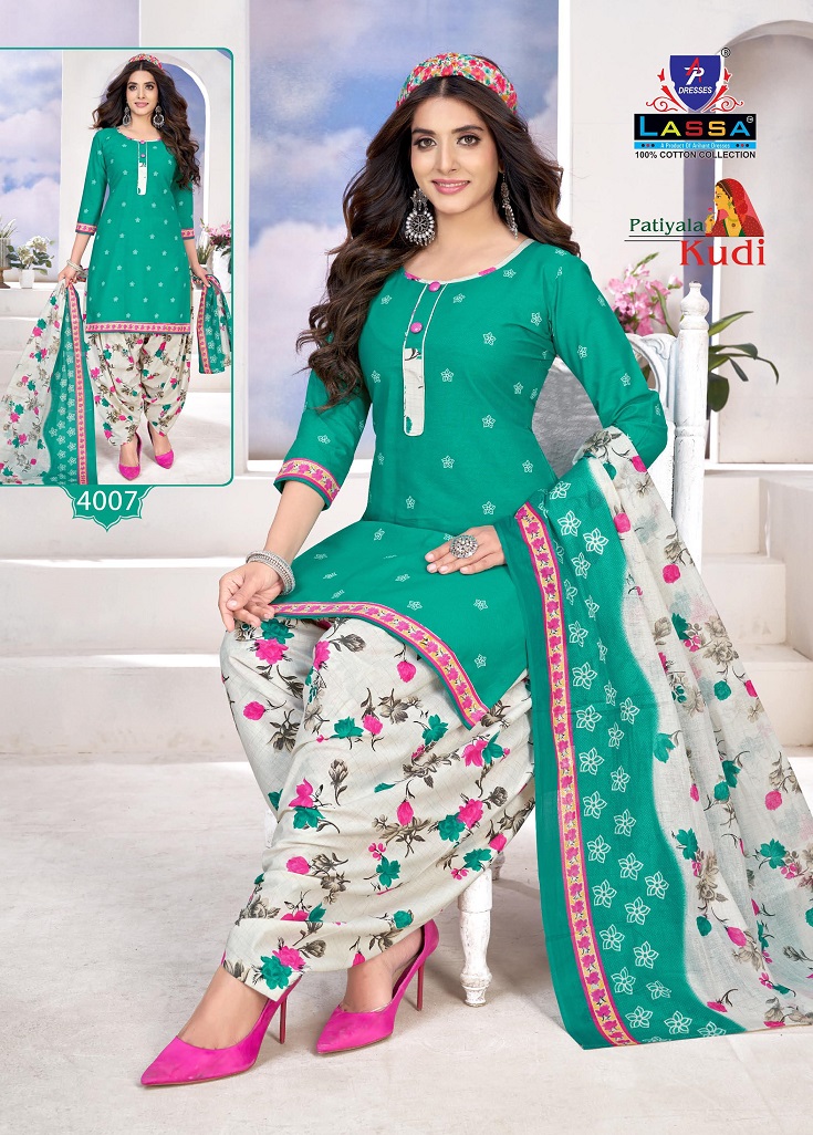 Arihant Lassa Patiyala Kudi Vol-4 Wholesale Pure Cotton Patiyala Dress