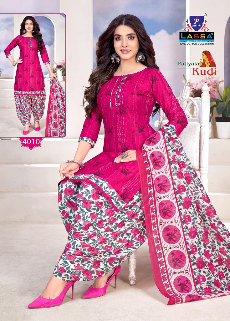 Arihant Lassa Patiyala Kudi Vol-4 Wholesale Pure Cotton Patiyala Dress