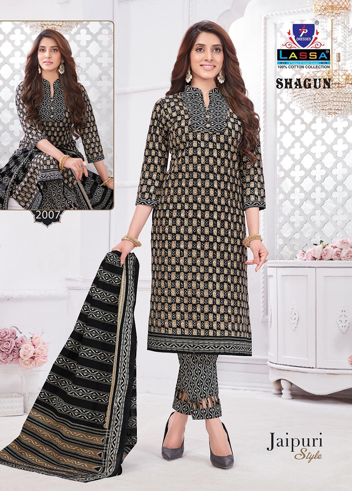 Arihant Lassa Shagun Jaipuri Style Vol-2 Wholesale Pure Cotton Printed Dress Material