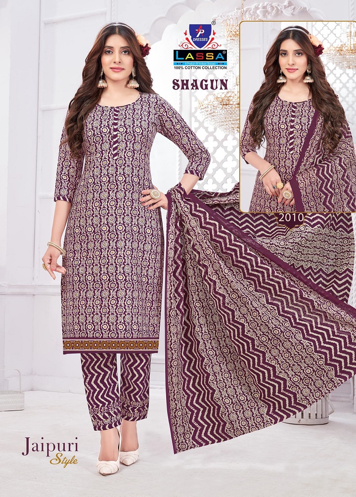 Arihant Lassa Shagun Jaipuri Style Vol-2 Wholesale Pure Cotton Printed Dress Material