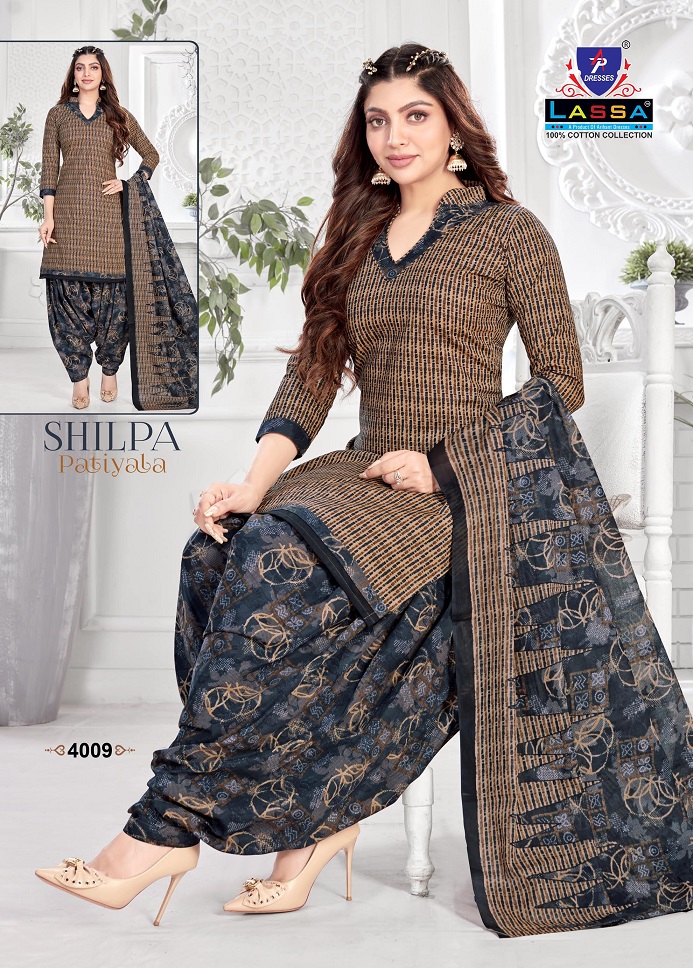 Arihant Lassa Shilpa Patiyala Vol-4 Wholesale Patiyala Cotton Dress Material