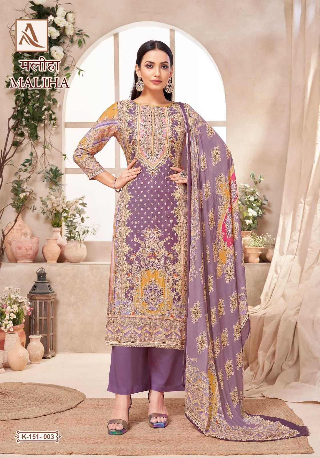 maliha by alok suits viscose muslin digital print suits