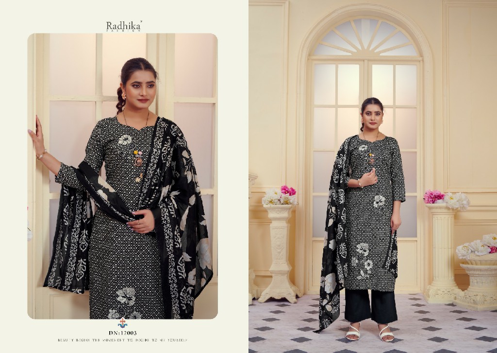 all black by radhika azara pure jam cotton print trendy suits