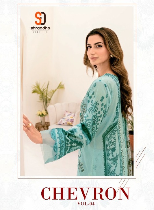 chevron vol 4 by shraddha designer pure cotton pakistani suits