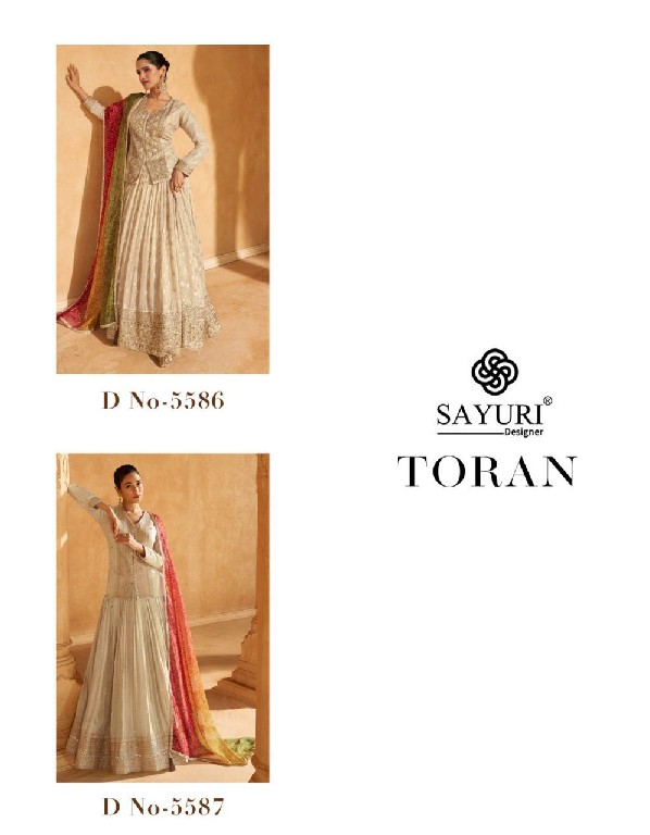 Sayuri Toran Wholesale Pure Simar Viscose Jacquard Silk Designer Salwar Suits