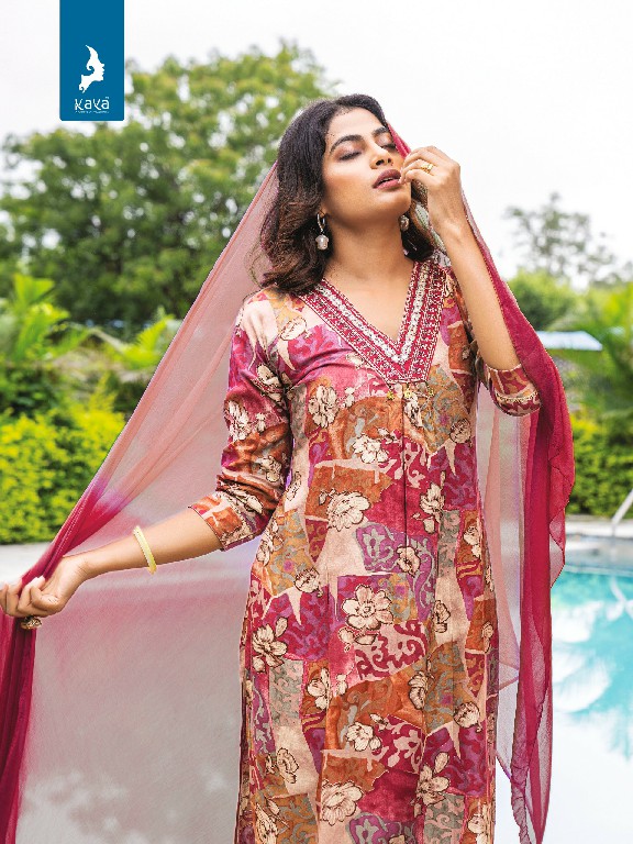 Kaya Lily Vol-3 Wholesale 3 Piece Straight Cut V Neck Concept Salwar Suits