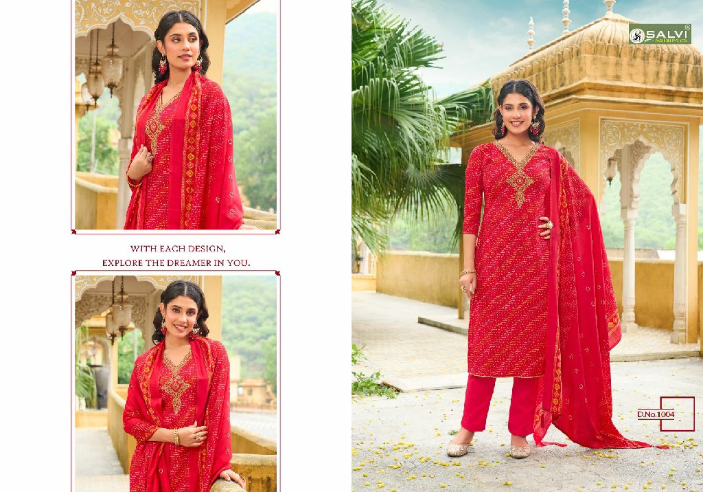 Salvi Sarah Festive Wholesale Modal Silk Fabrics Straight Salwar Kameez