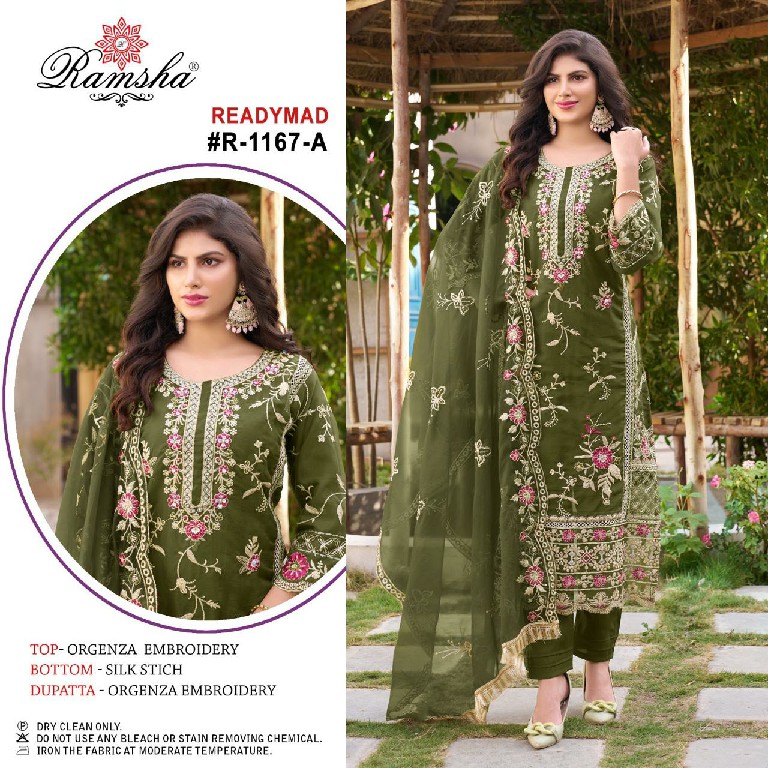 Ramsha R-1167 Wholesale Readymade Indian Pakistani Salwar Suits