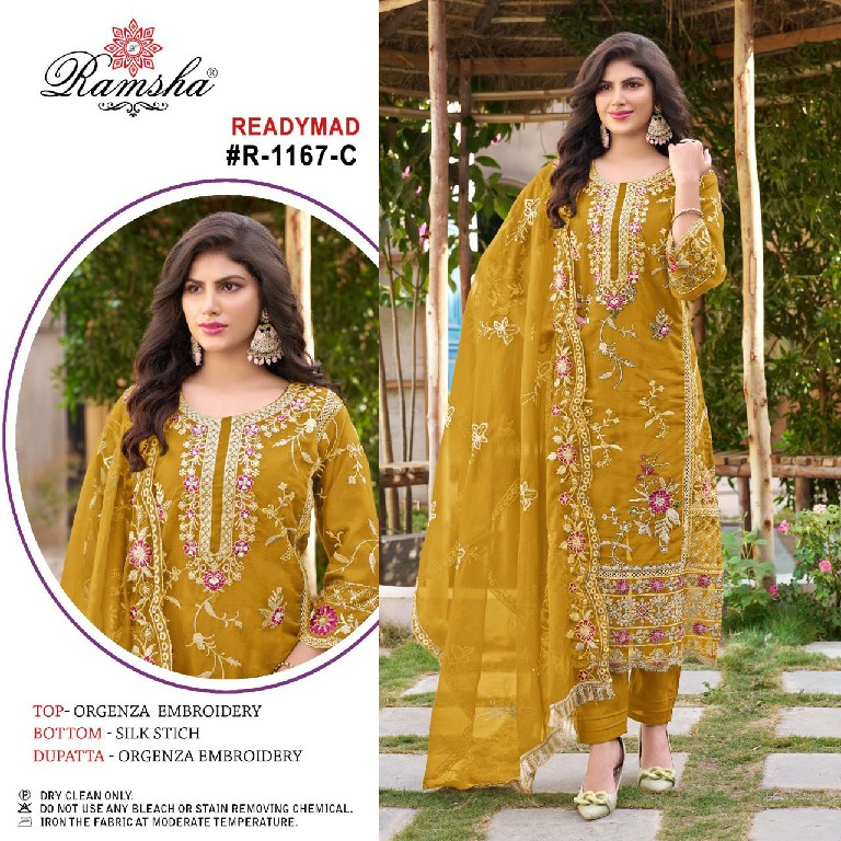 Ramsha R-1167 Wholesale Readymade Indian Pakistani Salwar Suits