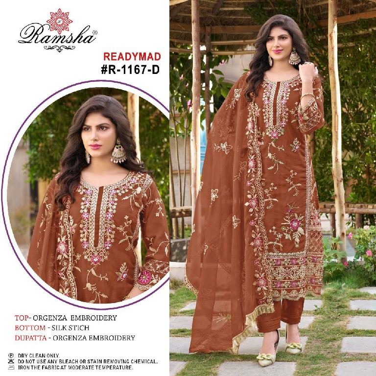 Ramsha R-1167 Wholesale Readymade Indian Pakistani Salwar Suits