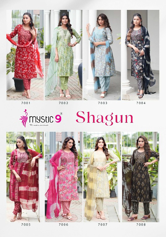 Mystic 9 Shagun Vol-7 Wholesale Premium Quality Top With Bottom And Dupatta