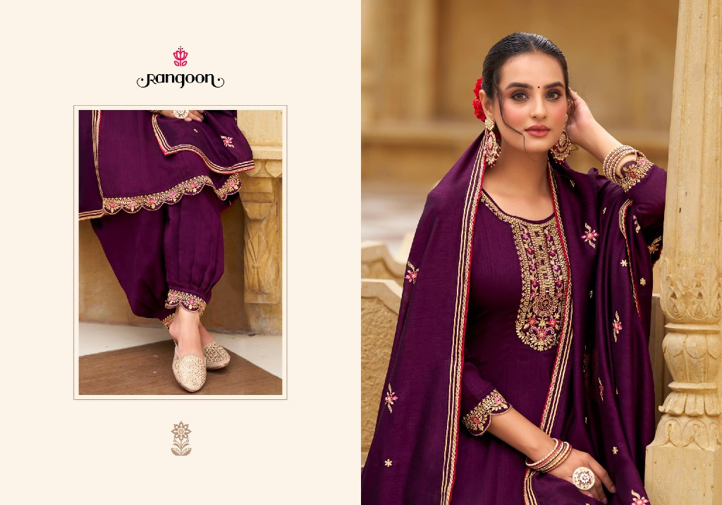 Rangoon Rihaana Vol-2 Wholesale Silk With Fancy Work Inner Readymade Suits