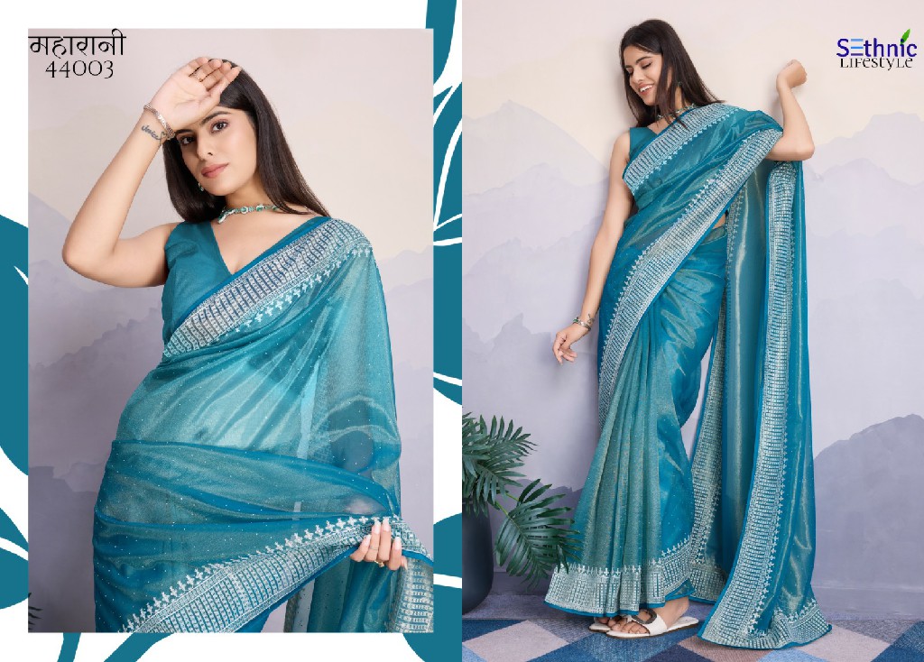 Sethnic Maharani Wholesale Embroidered Party Wear Indian Sarees