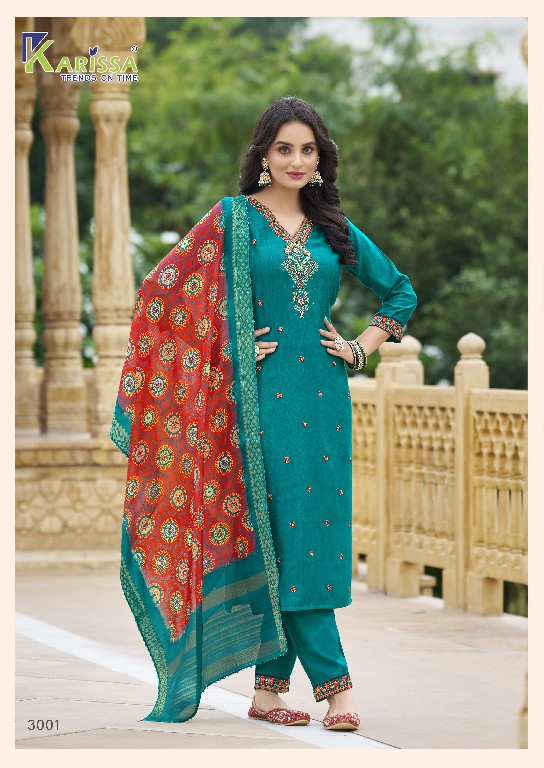 Karissa Nora Vol-3 Wholesale Top Pant With Dupatta Catalog