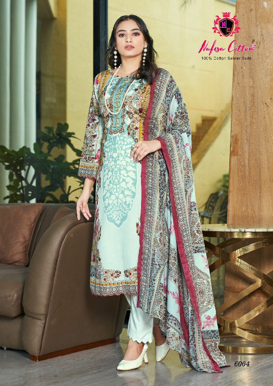 NAFISA COTTON MAHERA KARACHI SUITS VOL 6 FANCY PAKISTANI PRINTED UNSTITCH SUIT