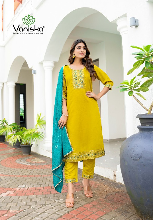 Vaniska Fiza Vol-2 Wholesale Straight Cut Kurti With Pant And Dupatta