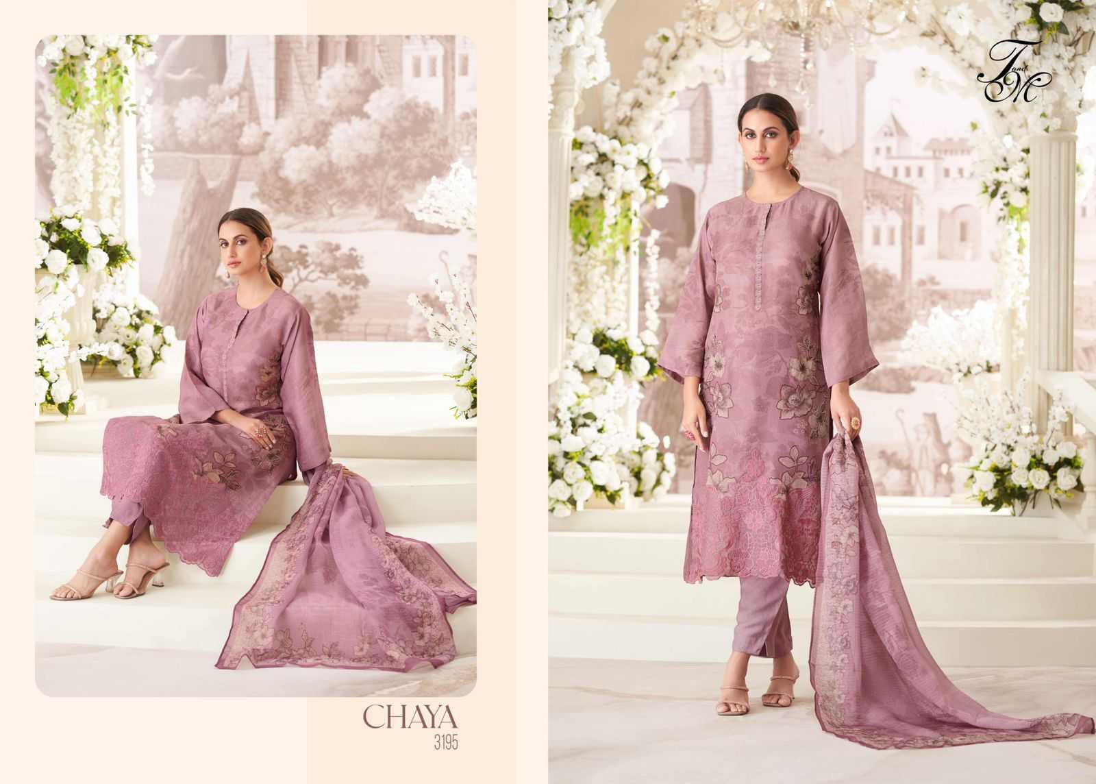 T And M chaya simmer tissue digital print unique suits online