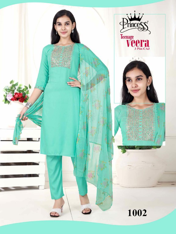 Princess Teenage Veera Wholesale Kids Salwar Suits Combo