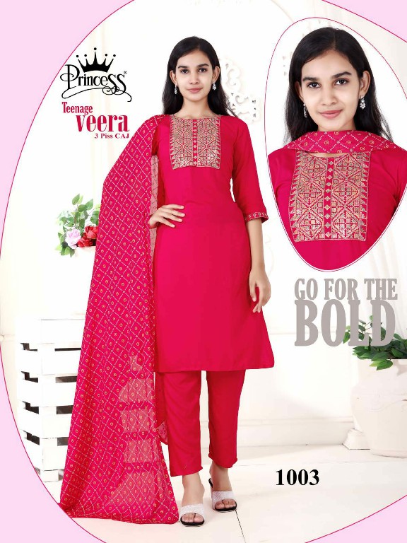 Princess Teenage Veera Wholesale Kids Salwar Suits Combo