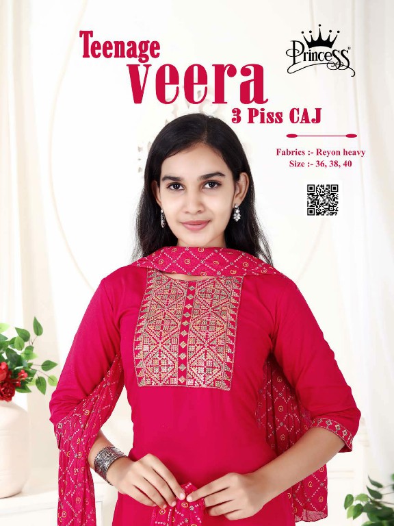 Princess Teenage Veera Wholesale Kids Salwar Suits Combo