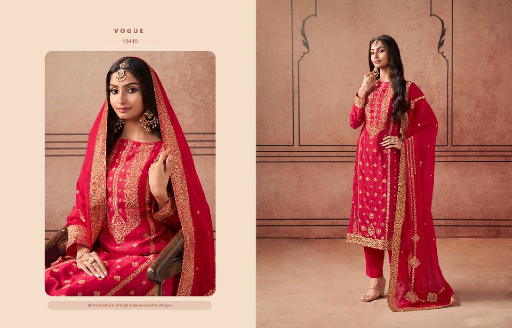 Zisa Aurum Wholesale Pure Taby Silk With Weaving jacquard Straight Suits