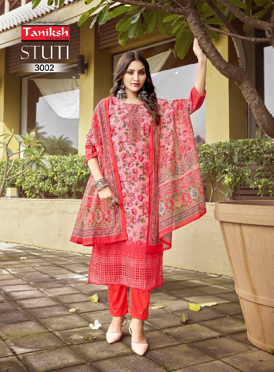 Taniksh Stuti Vol-3 Wholesale Sikvans Embroidery Kurtis With Pant And Dupatta