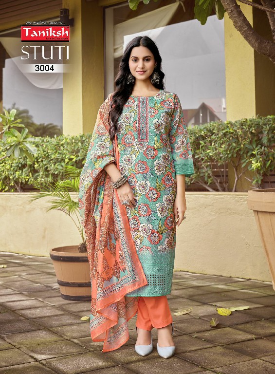 Taniksh Stuti Vol-3 Wholesale Sikvans Embroidery Kurtis With Pant And Dupatta