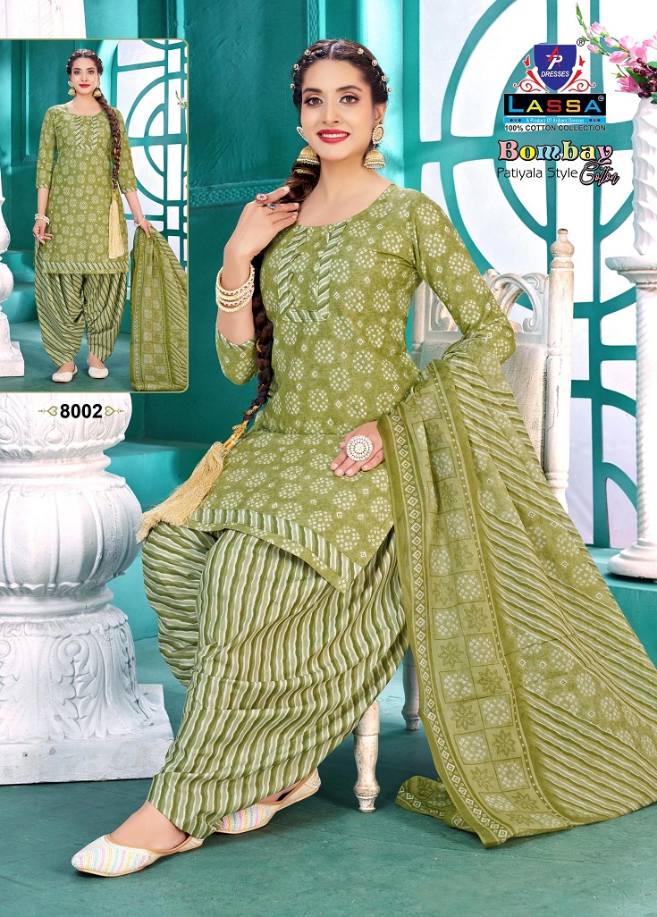 Arihant Lassa Bombay Patiyala Style Vol8 Wholesale Pure Cotton Printed Dress Material