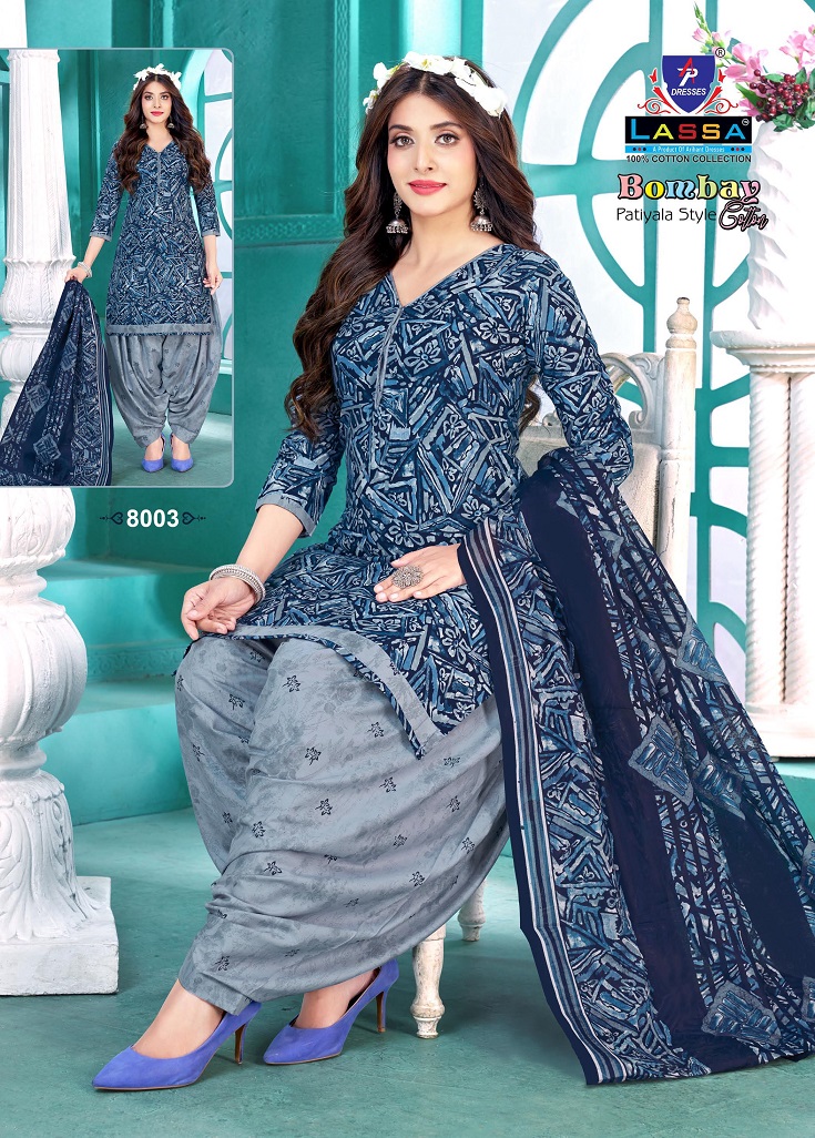 Arihant Lassa Bombay Patiyala Style Vol8 Wholesale Pure Cotton Printed Dress Material