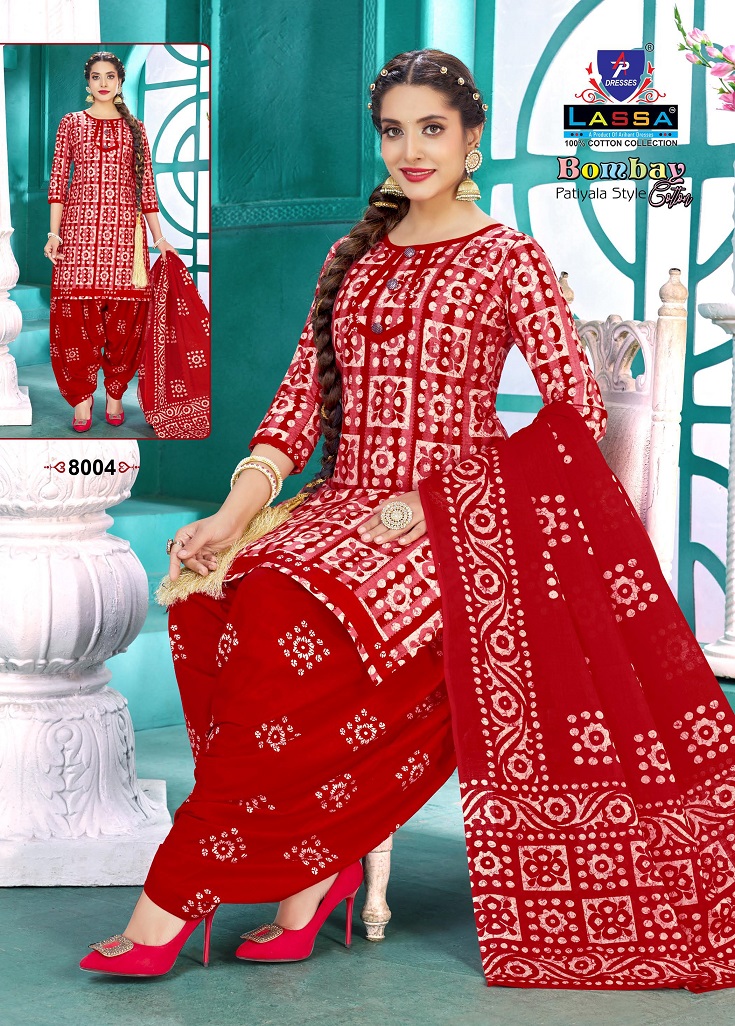 Arihant Lassa Bombay Patiyala Style Vol8 Wholesale Pure Cotton Printed Dress Material