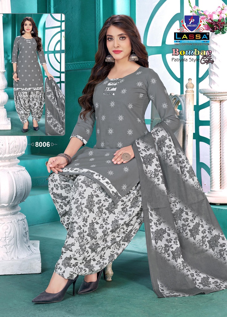 Arihant Lassa Bombay Patiyala Style Vol8 Wholesale Pure Cotton Printed Dress Material