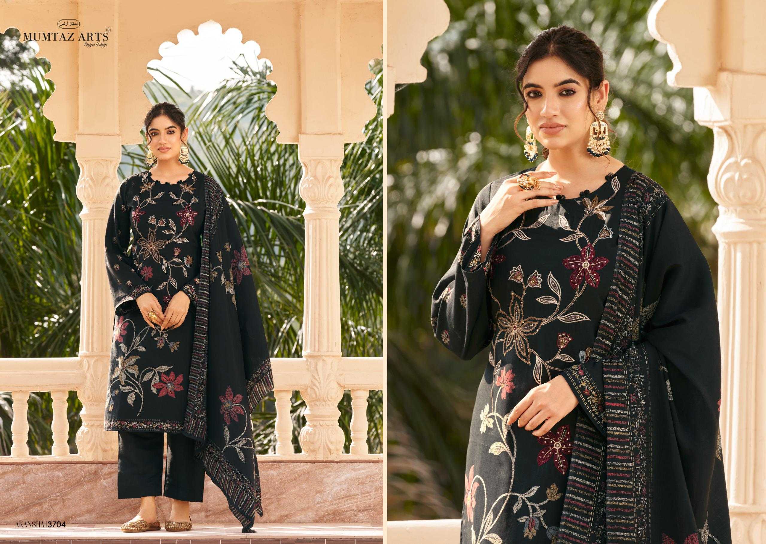 akansha by mumtaz arts viscose muslin pakistani print suits