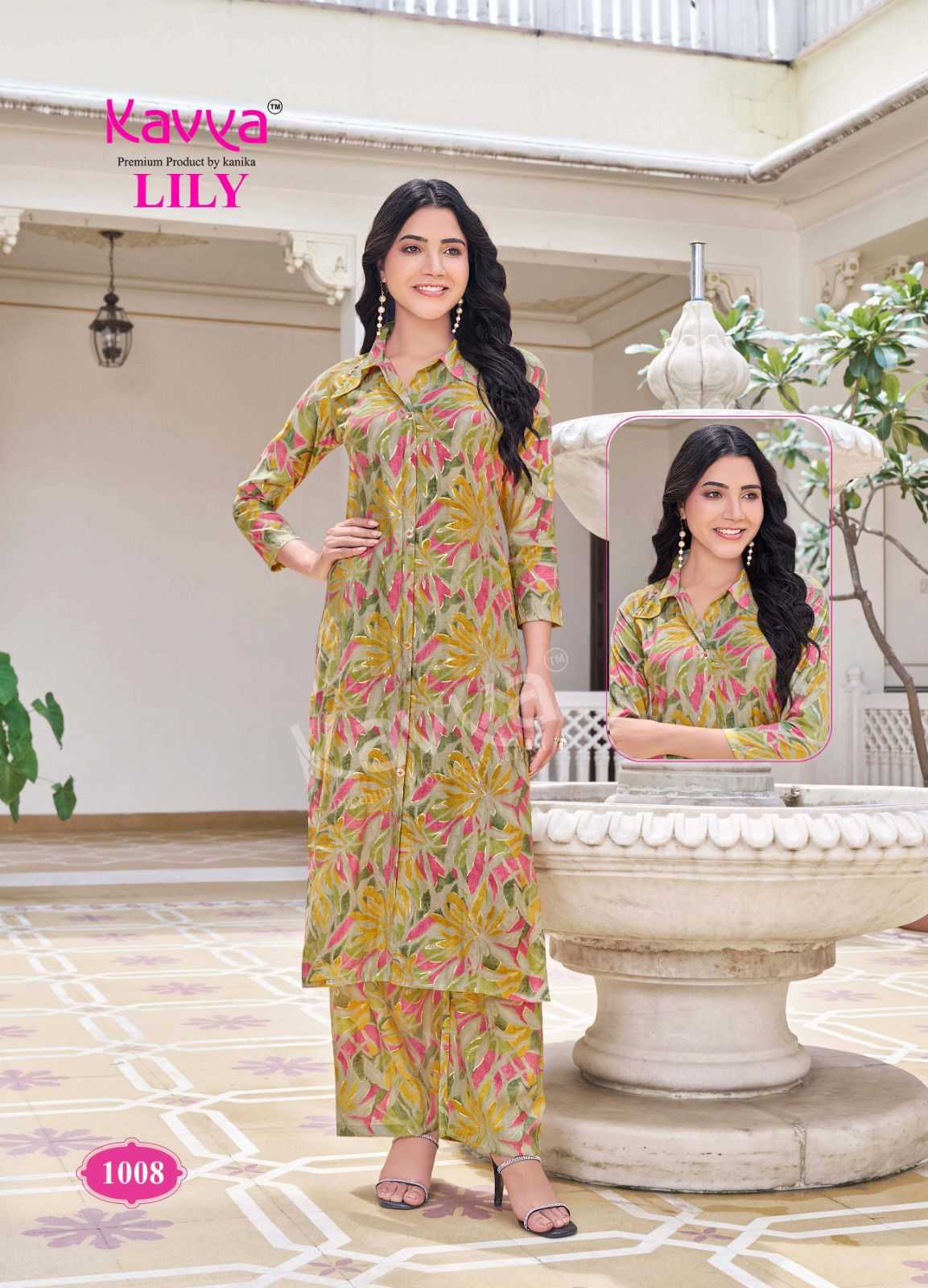 kavya lily vol 1 fully stitch chanderi casual wear shirt style long top with pant