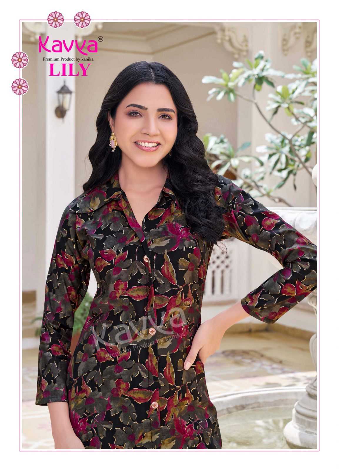 kavya lily vol 1 fully stitch chanderi casual wear shirt style long top with pant