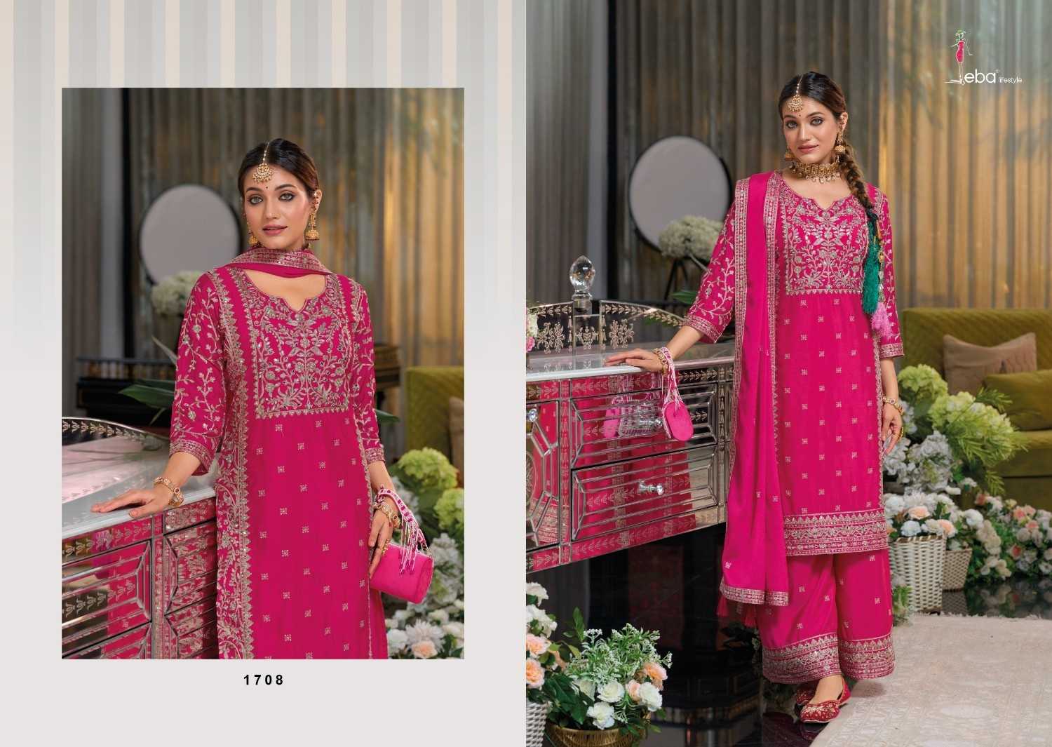 shayoni by eba lifestyle chinon embroidery work fully stitch pakistani 3pcs dress