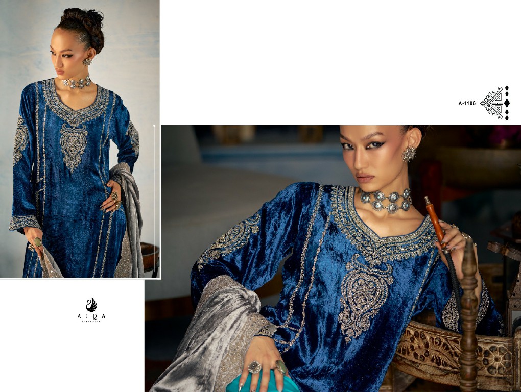 shahen shah by aiqa lifestyle winter special designer 3pcs velvet dress