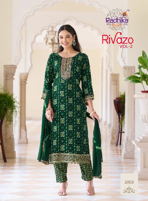 radhika lifestyle rivazo vol 2 rayon elegant style big size readymade 3pcs suit