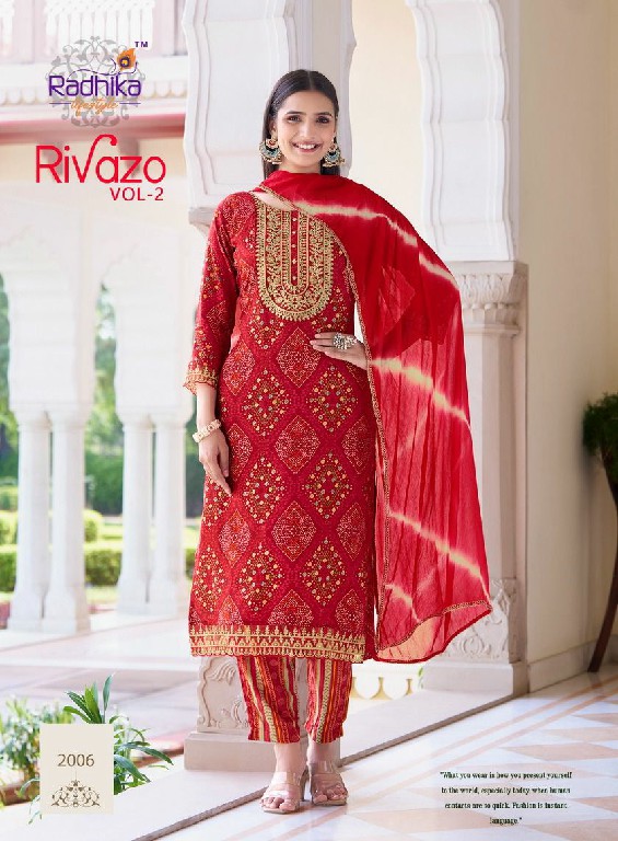 radhika lifestyle rivazo vol 2 rayon elegant style big size readymade 3pcs suit