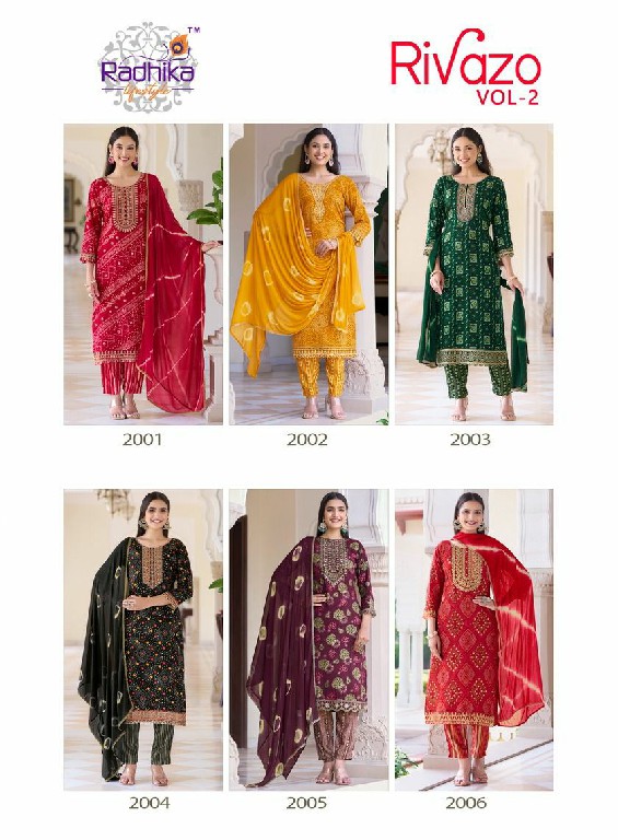 radhika lifestyle rivazo vol 2 rayon elegant style big size readymade 3pcs suit