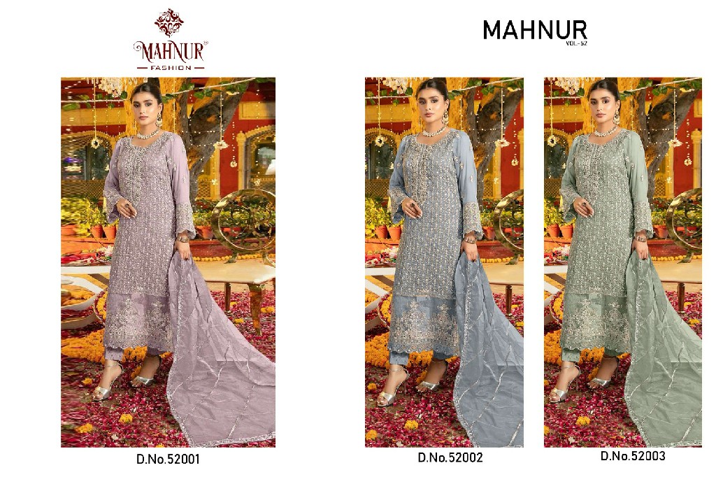 Mahnur Vol-52 Wholesale Indian Pakistani Salwar Suits