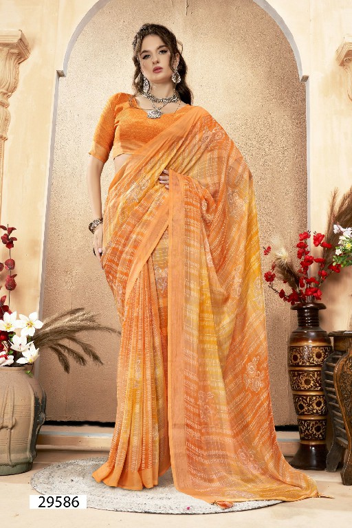 Vallabhi Navita Vol-2 Wholesale Georgette Fabrics Indian Sarees Catalog